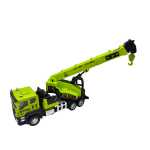 Macheta camion macara 17 cm metal si plastic brat extensibil carlig functional sunete si lumini - imagine 4