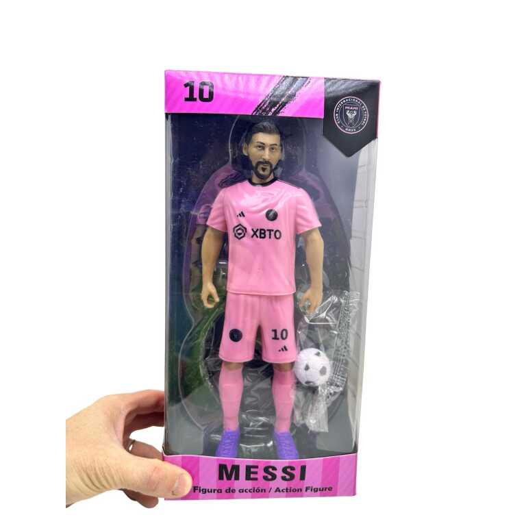 Figurina Messi fotbalist 22 cm echipament Inter Miami cu accesorii