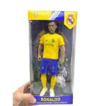 Figurina Ronaldo fotbalist 22 cm echipament galben albastru cu accesorii