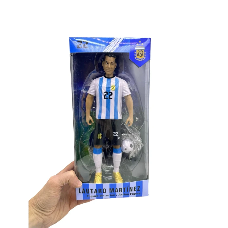 Figurina Lautaro Martinez fotbalist 22 cm echipament Argentina cu accesorii
