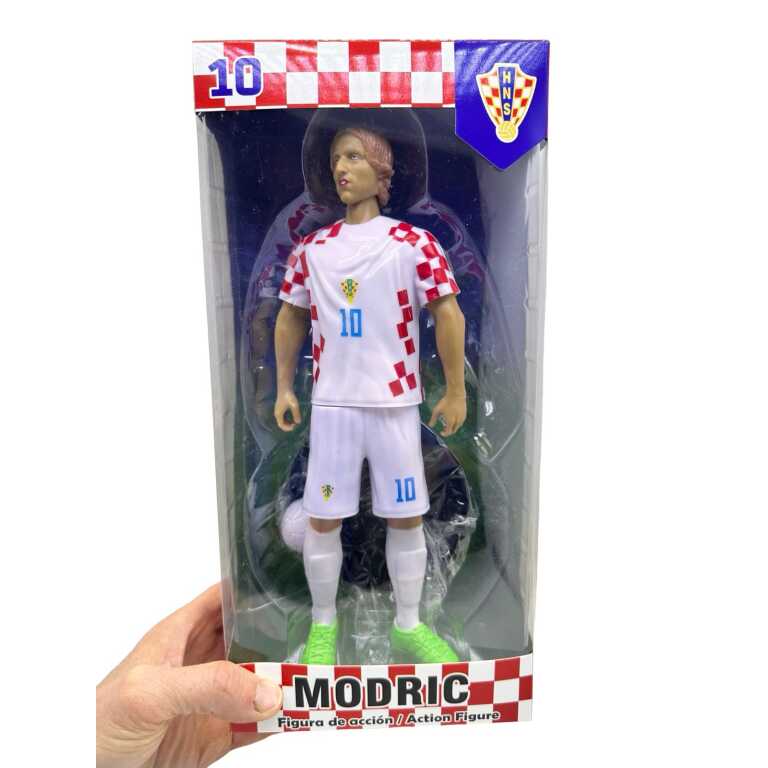 Figurina Modric fotbalist 22 cm echipament Croatia cu accesorii