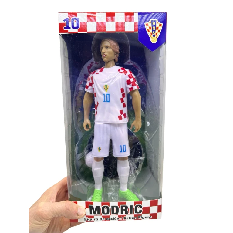 Figurina Modric fotbalist 22 cm echipament Croatia cu accesorii