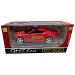 Macheta Chevrolet Camaro pompieri sport 1:38 metal lumini si sunete usi capota portbagaj deschise