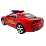 Macheta Chevrolet Camaro pompieri sport 1:38 metal lumini si sunete usi capota portbagaj deschise - imagine 4