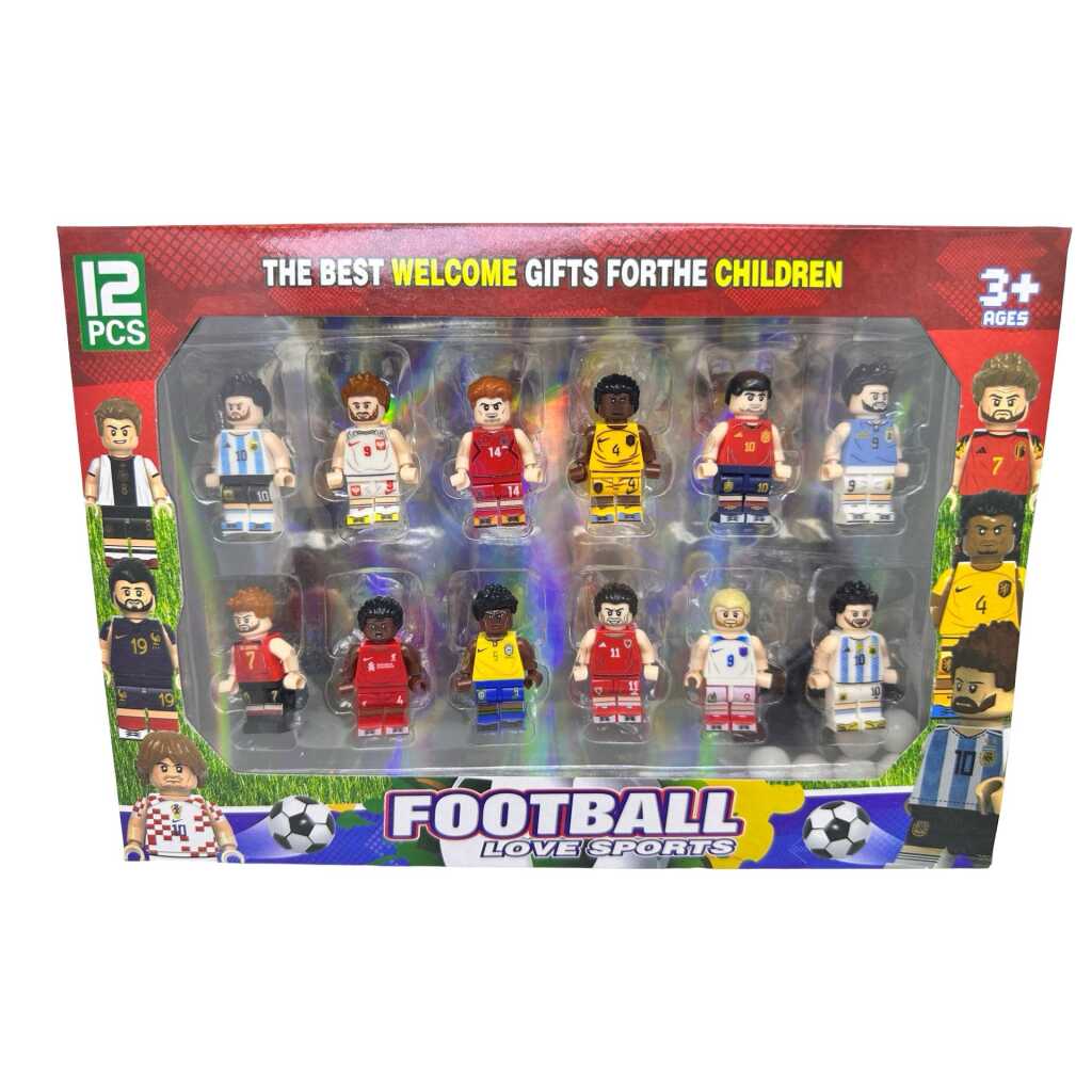 Figurine fotbalisti heroblocks set 12 piese tip lego colectie echipe nationale