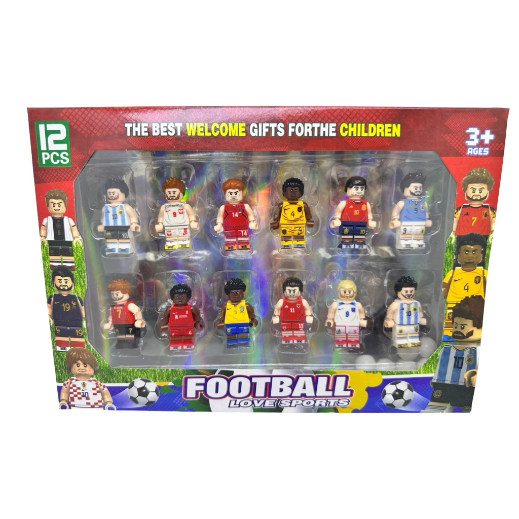 Figurine fotbalisti heroblocks set 12 piese tip lego colectie echipe nationale