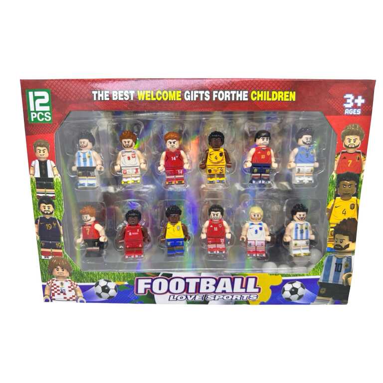 Figurine fotbalisti heroblocks set 12 piese tip lego colectie echipe nationale