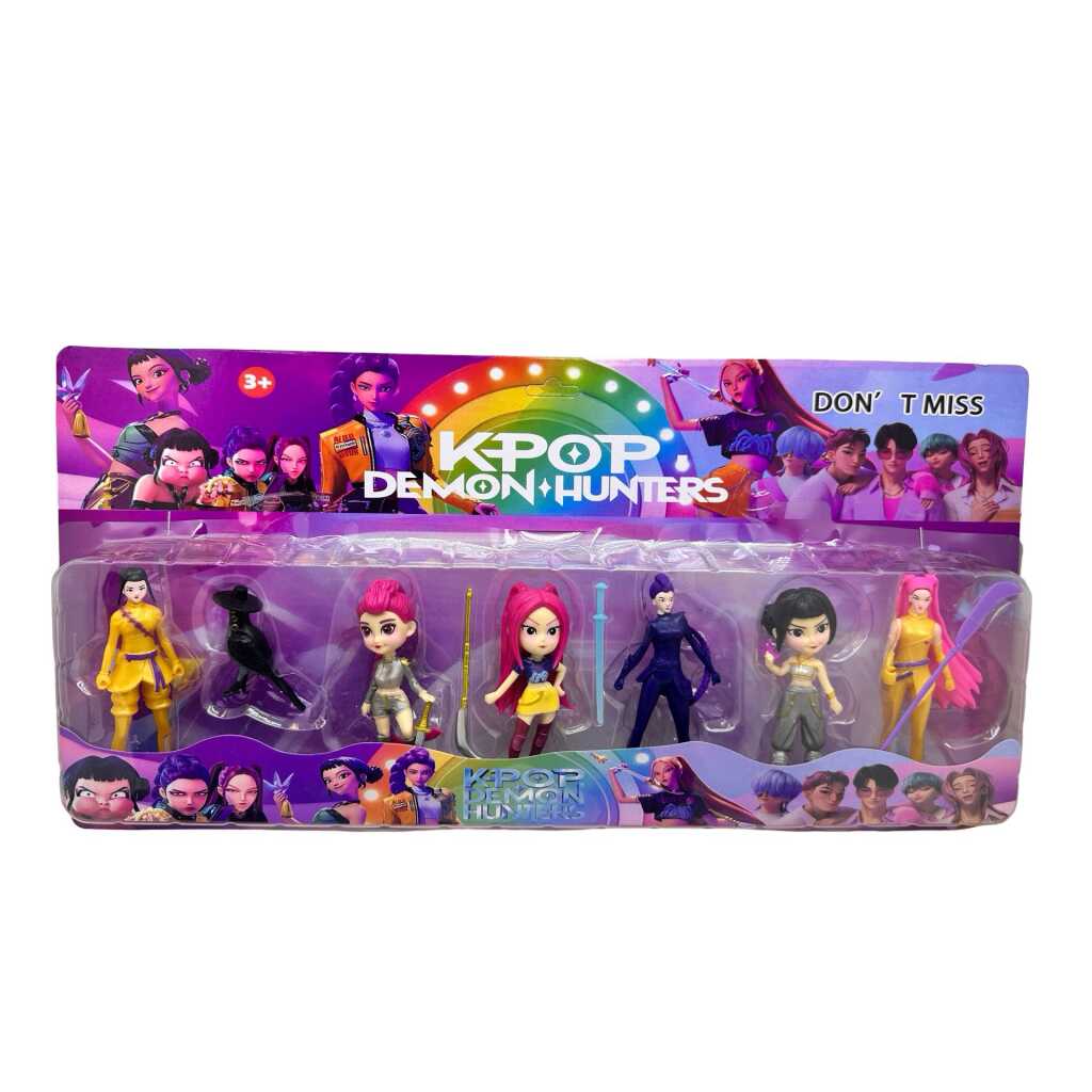 Figurine KPOP Demon Hunters set 7 personaje colectie cu accesorii