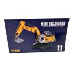 Macheta Excavator 970 telecomanda 1:64 replica metal lumini si sunete senile functionale incarcare USB - imagine 3