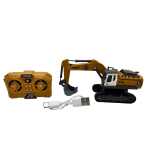 Macheta Excavator 970 telecomanda 1:64 replica metal lumini si sunete senile functionale incarcare USB - imagine 9