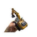 Macheta Excavator 970 telecomanda 1:64 replica metal lumini si sunete senile functionale incarcare USB - imagine 16