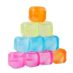 ucarie antistres cub gel transparent ice cube elastic squishy