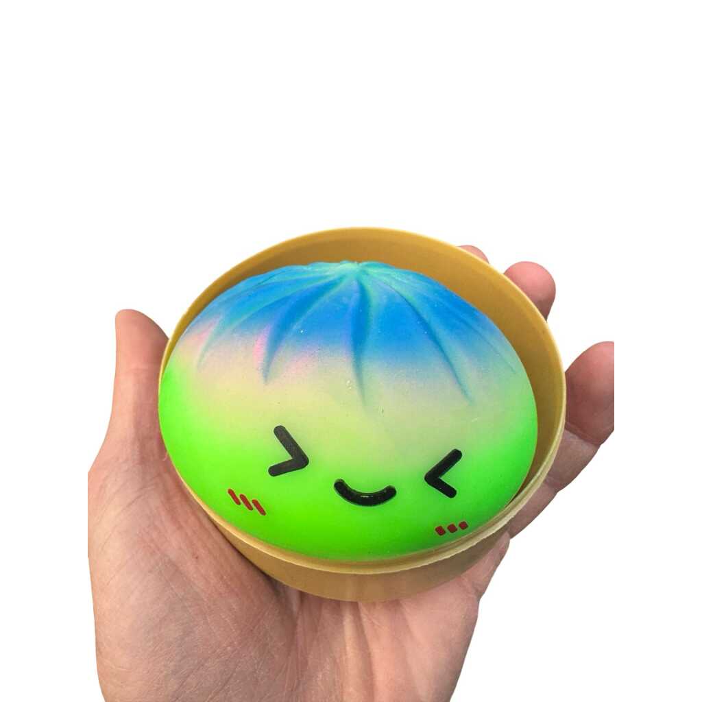Jucarie antistres bao dumpling multicolor neon squishy cu cutie