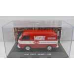 Macheta Fiat 1000 T Migri Barilla 1965 1:43 replica metal alb rosu - imagine 2