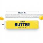 Jucarie Squishy in forma de pachet unt Salted Butter 23cm - imagine 5