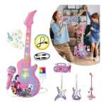 Chitara electronica Kpop Demon Hunters cu microfon lumini si sunete 50cm - imagine 2