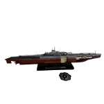 Macheta metal submarin Surcouf 1942 dimensiune 30 cm
