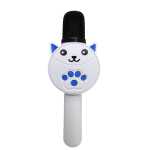 Microfon karaoke copii model pisica wireless Bluetooth cu difuzor lumini si efecte vocale - imagine 4