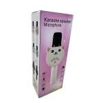 Microfon karaoke copii model pisica wireless Bluetooth cu difuzor lumini si efecte vocale - imagine 6
