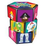 Cub magic pliabil Mix & Match Puzzle interactiv cu personaje vesele - imagine 2
