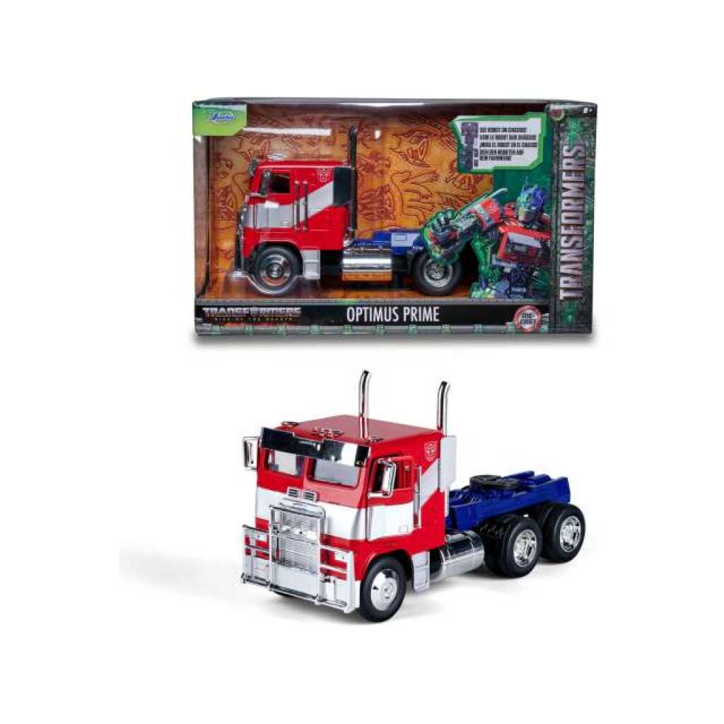 Macheta Optimus Prime (t7) Transformers 1:24 replica metal Rosu Albastru