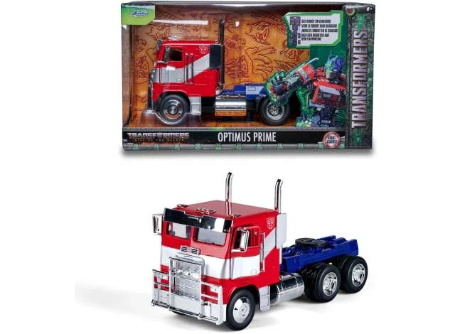 Macheta Optimus Prime (t7) Transformers 1:24 replica metal Rosu Albastru Macheta Optimus Prime (t7) Transformers 1:24 replica metal Rosu Albastru
