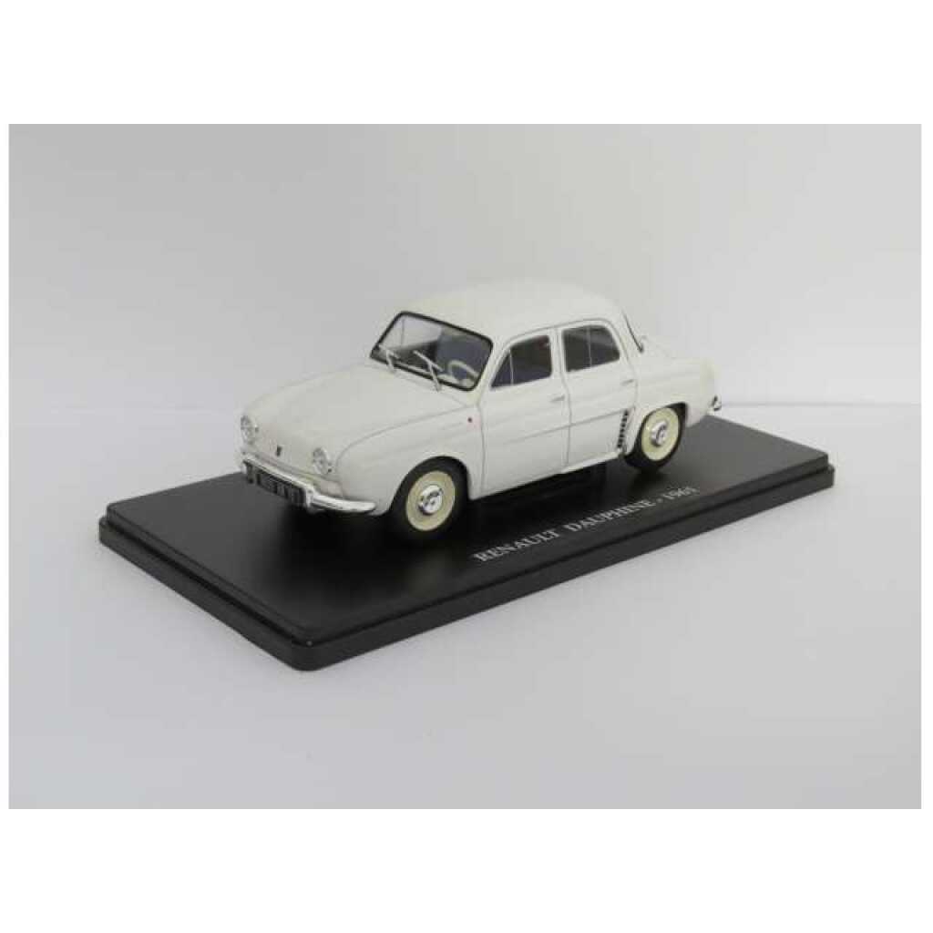 Macheta 1961 Renault Dauphine 1:24 replica metal Alb