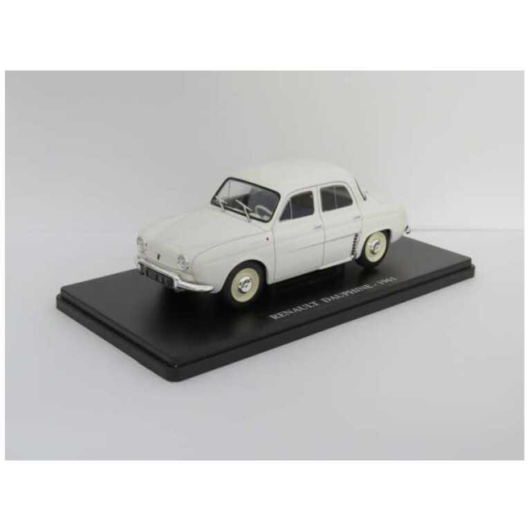 Macheta 1961 Renault Dauphine 1:24 replica metal Alb