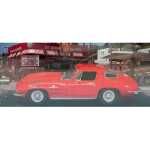 Macheta 1963 Chevrolet Corvette C2 Sting Ray Coupe 1:43 replica metal Rosu