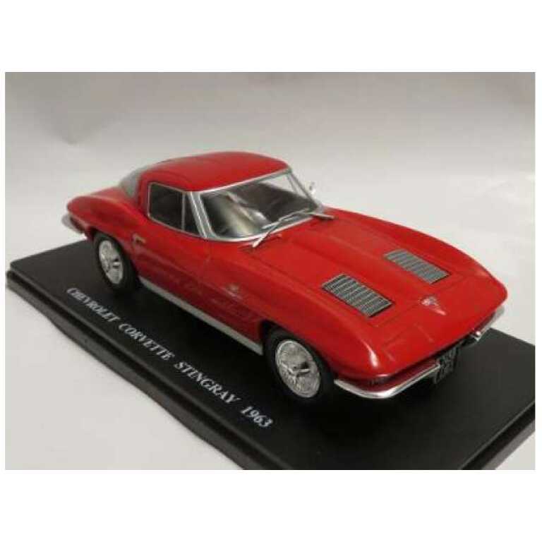 Macheta 1963 Chevrolet Corvette Stingray 1:24 replica metal Rosu