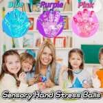 Palma-Mana Antistres Squishy cu Sclipici colorat senzoriala pentru copii si adulti 10cm - imagine 6