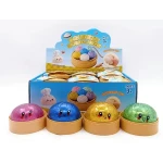 Jucarie antistres Squishy Dumpling cu sclipici si recipient 6cm NeeDoh - imagine 6