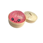 Jucarie antistres Squishy Dumpling cu sclipici si recipient 6cm NeeDoh - imagine 2
