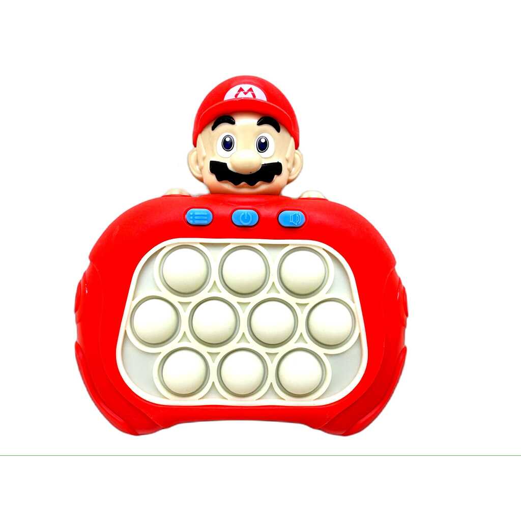 Jucarie interactiva Pop It Speed Push Machine model Mario cu sunete si lumini