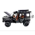 Macheta Mercedes G Class negru 1:32 replica metal usi si capota deschise sunete si lumini - imagine 12