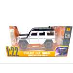 Macheta Mercedes G Class alb AMG 1:22 replica metal alba lumini sunete si efect fum - imagine 6
