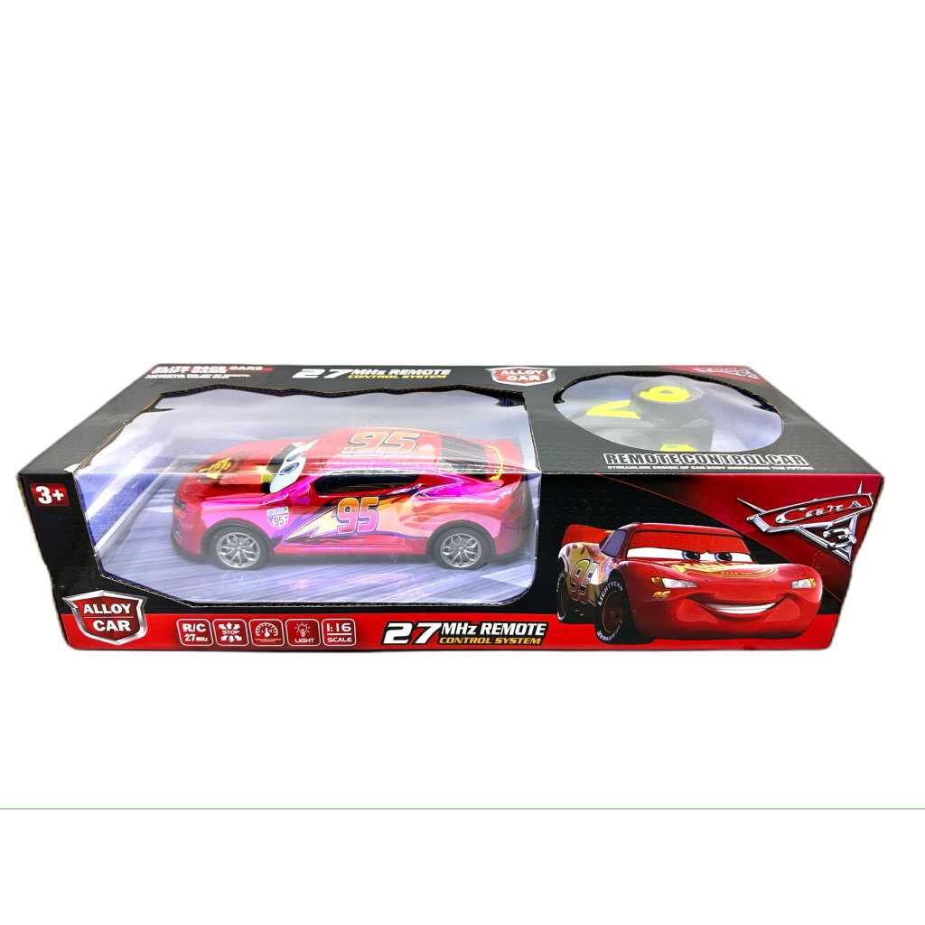 Masinuta Cars Fulger McQueen cu telecomanda 27 MHz 1:16 lumini si drift