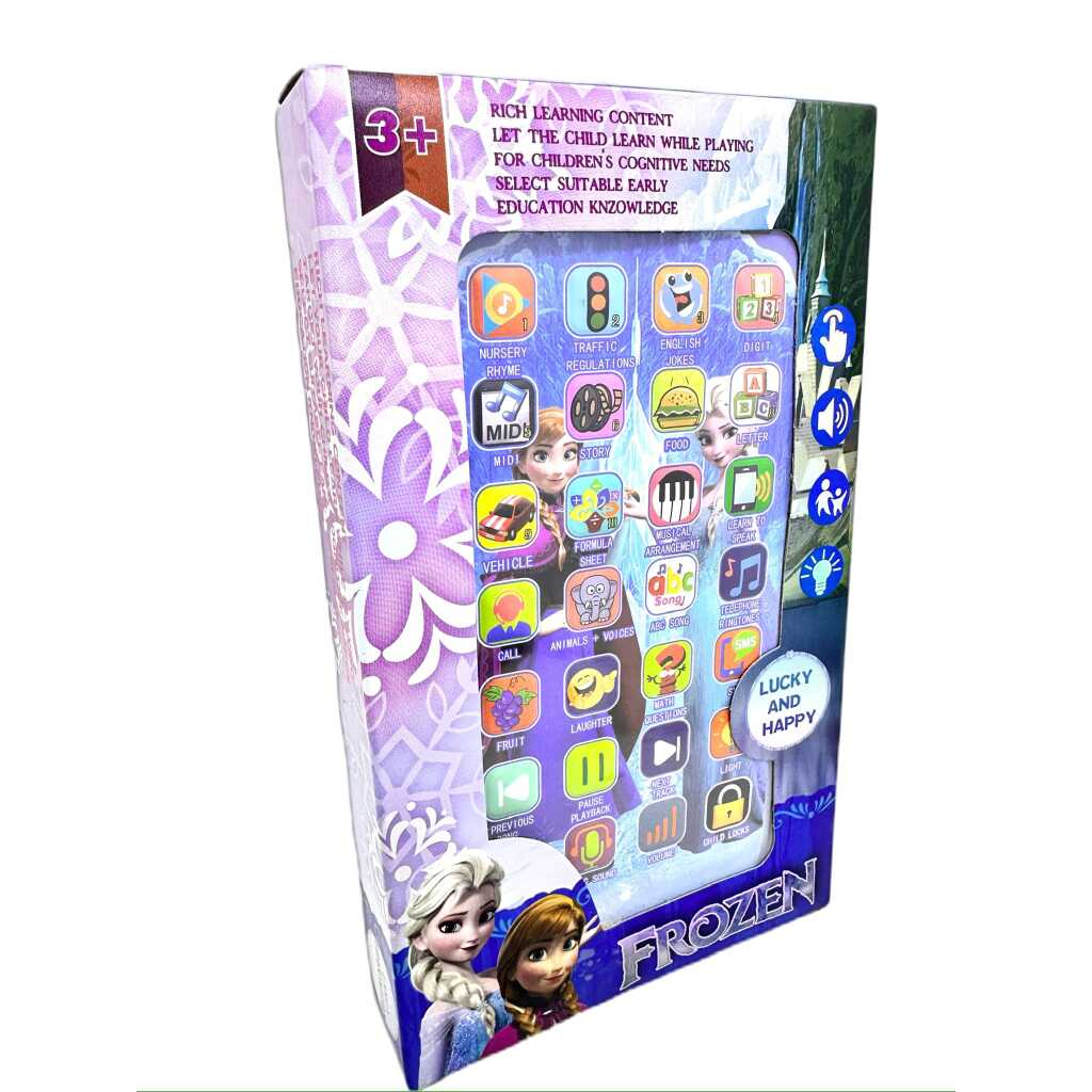 Telefon educativ interactiv pentru copii model Frozen cu sunete si lumini
