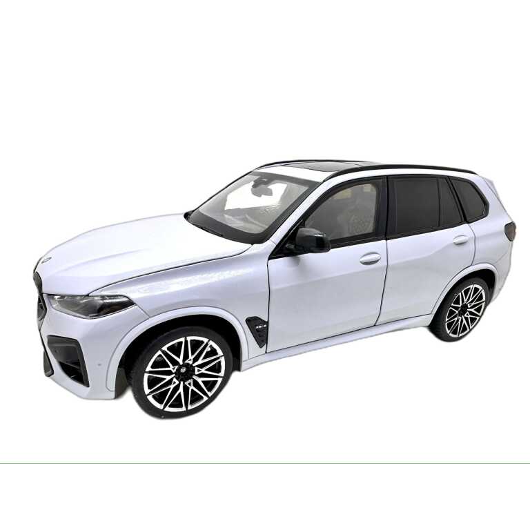 Macheta BMW X5 M Competition LCI 1:18 replica metal gri vireaza rotile deschide toate usile si capotele
