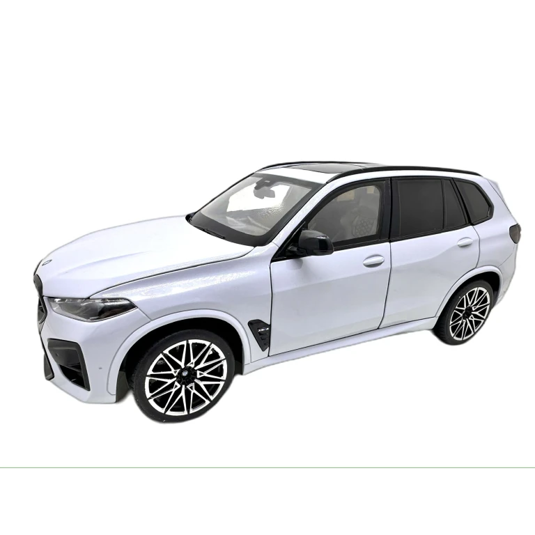 Macheta BMW X5 M Competition LCI 1:18 replica metal gri vireaza rotile deschide toate usile si capotele