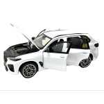 Macheta BMW X5 M Competition LCI 1:18 replica metal alba vireaza rotile deschide toate usile si capotele - imagine 12