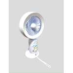 Ventilator Portabil Mini cu LED si USB reincarcabil model Puppy albastru - imagine 4