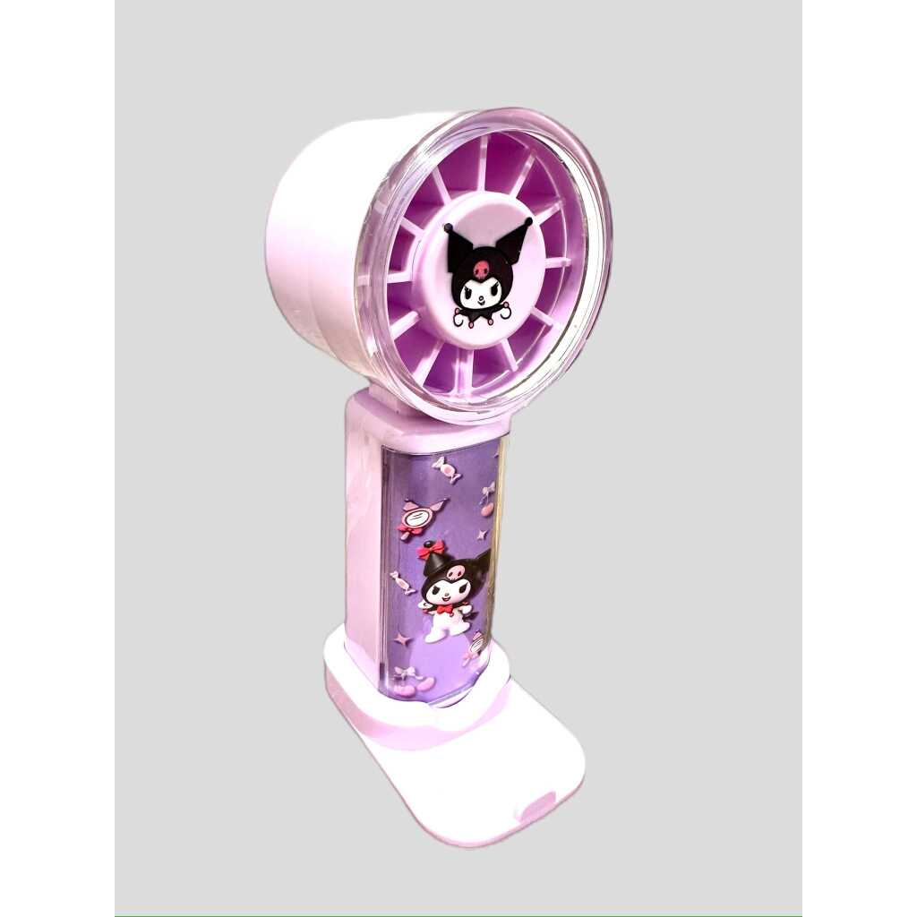 Ventilator Portabil Mini cu LED si USB reincarcabil mov diverse mascote