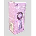 Ventilator Portabil Mini cu LED si USB reincarcabil mov diverse mascote - imagine 4