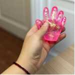 Palma-Mana Antistres Squishy cu Sclipici colorat senzoriala pentru copii si adulti 10cm - imagine 10