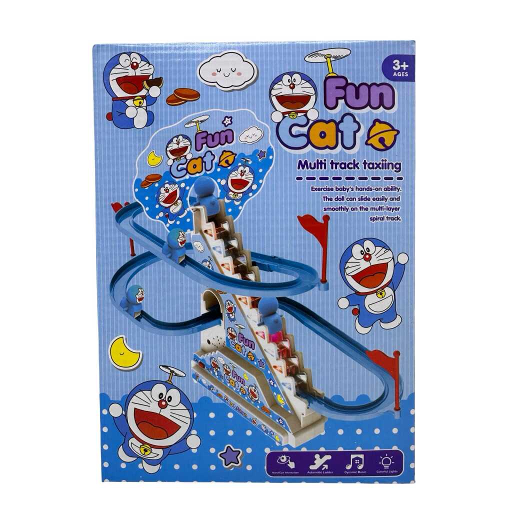 Jucarie tobogan Doraemon cu scara automata lumini si muzica