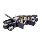 Macheta Mercedes-Maybach Pullman Limuzina bleu 1:24 replica metal lumini si sunete usi capota si portbagaj functionale - imagine 6