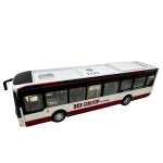 Macheta Autobuz Electric Urban 1:42 replica metal lumini si sunete usi functionale 28cm - imagine 3