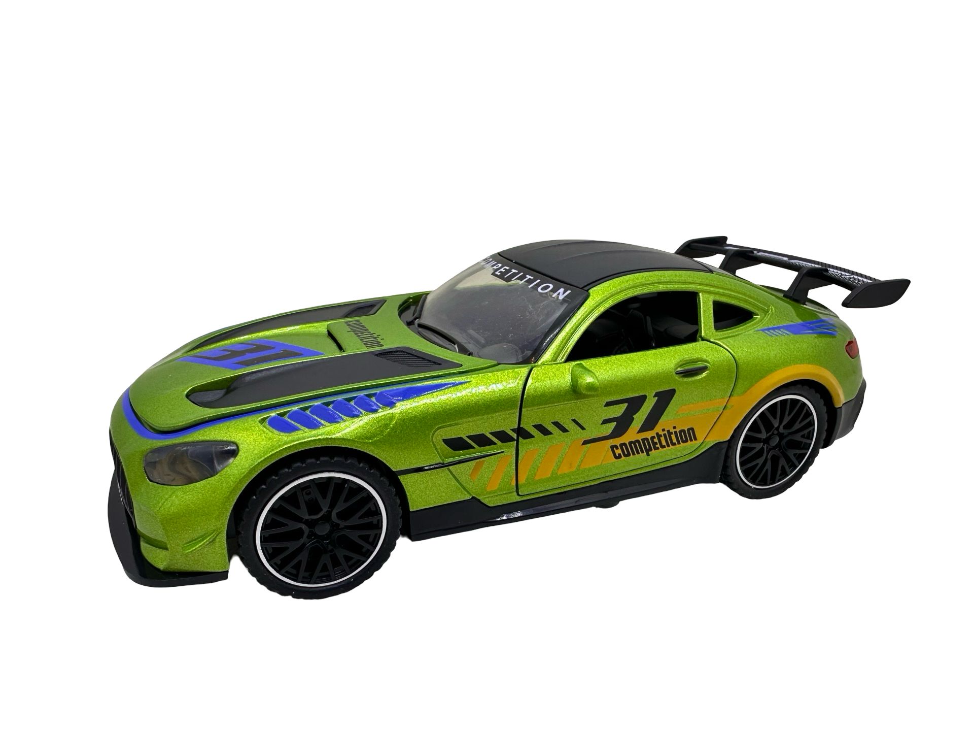 WhatsApp Image 2026-05-31 at 12.58.18 (4) Macheta Mercedes AMG GT3 Verde 1:24 replica metal usi capota si portbagaj deschise