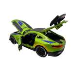 Macheta Mercedes AMG GT3 Verde 1:24 replica metal usi capota si portbagaj deschise - imagine 5